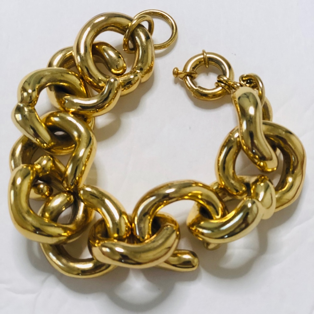 J. CREW Classic Chunky Gold Bracelet